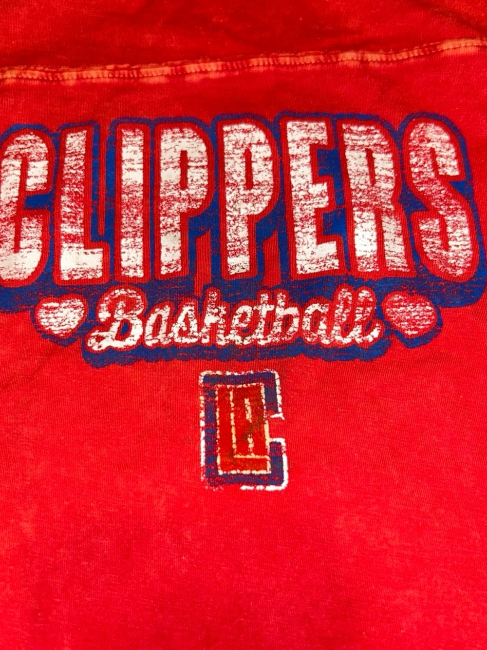 New Era Red Clippers Graphic Tee Youth